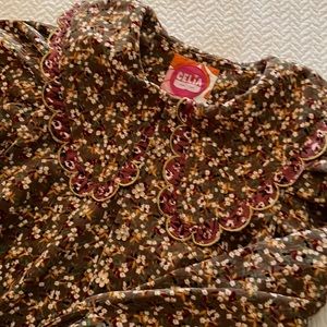 Floral Corduroy Blouse